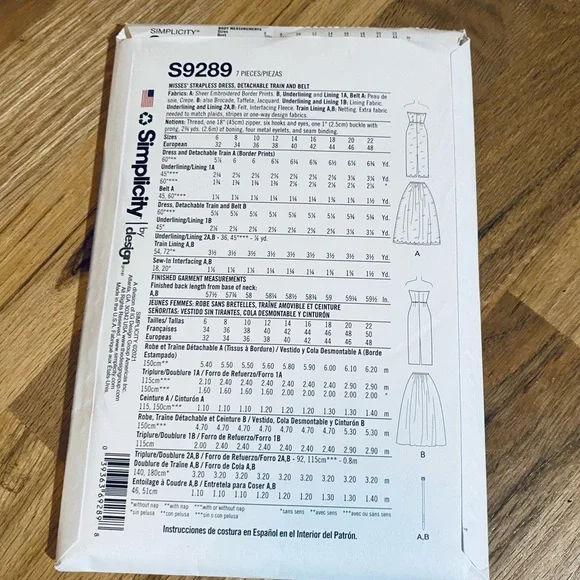 Lot of 5 sewing patterns simplicity and butterick sizes 8-22 - Picture 11 of 11